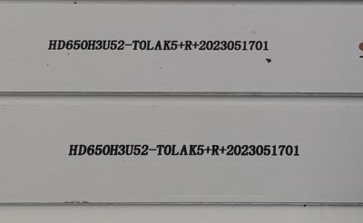 KIT DE LED´S PARA TV HISENSE 16 PIEZAS ORIGINALES / NUMERO DE PARTE JL.D65044330-003AL-M / JL.D65044330-003AR-M / JL.D65044330-003AL-M_V02  / JL.D65044330-003AR-M_V02 / PANEL HD650H3U52-T0LAK5 / HD650H3U52-T0LAK5+R+2023051701 / MODELO 65U6K - Imagen 5