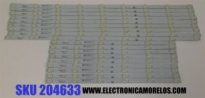 KIT DE LED'S PARA TV SONY ORIGINAL 18 PIEZAS / NUMERO DE PARTE SBT65 / 65039D915SN0L / 65039D915SN0R / EAHM4T5 / PANEL YD75650DND01B / MODELOS XBR-65X900E / XBR65X900E