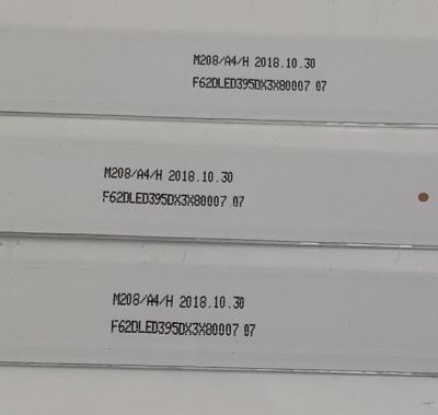 KIT DE LEDS PARA TV JENSEN ORIGINAL 3 PIEZAS / NUMERO DE PARTE DLED39.5DX / DLED39.5DX 3X8 0007 / F62DLED395DX3X80007 / PANEL V400HJ6-PE1 / MODELO JE4015 - Imagen 3