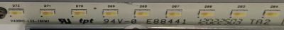 KIT DE LEDS PARA TV TOSHIBA ORIGINAL 2 PIEZAS / NUMERO DE PARTE V400H2-LS5 / V400H2-LS5-TLEM3 / V400H2-LS5-TREM3 / 067008N31A23D02 / PANEL V400HK2-LS5 REV.C1 / MODELO 40L5200U2 - Imagen 3