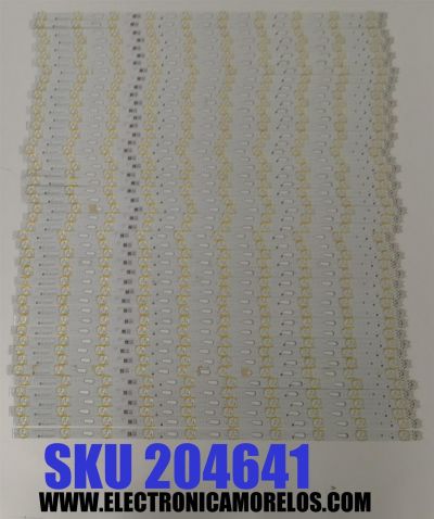 KIT DE LEDS PARA TV SAMSUNG ORIGINAL 48 PIEZAS / NUMERO DE PARTE BN96-49561A / LI_Q70_H5_FAM_S2(5)_R1.2_TAH_100_LM41-00801A / LM41-00801A / MODELO QN85Q7DRAFXZA / QN85Q70RAFXZA