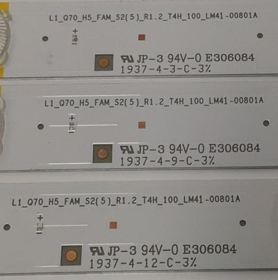KIT DE LEDS PARA TV SAMSUNG ORIGINAL 48 PIEZAS / NUMERO DE PARTE BN96-49561A / LI_Q70_H5_FAM_S2(5)_R1.2_TAH_100_LM41-00801A / LM41-00801A / MODELO QN85Q7DRAFXZA / QN85Q70RAFXZA - Imagen 2