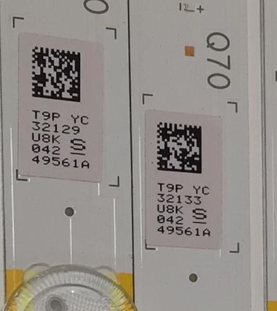 KIT DE LEDS PARA TV SAMSUNG ORIGINAL 48 PIEZAS / NUMERO DE PARTE BN96-49561A / LI_Q70_H5_FAM_S2(5)_R1.2_TAH_100_LM41-00801A / LM41-00801A / MODELO QN85Q7DRAFXZA / QN85Q70RAFXZA - Imagen 3