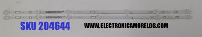KIT DE LEDS PARA TV SELECLINE ORIGINAL 2 PIEZAS / NUMERO DE PARTE SJ.CX.D3200701-2835GS-M / 1.14.MD320066 / CX.D320S35 / 3080532D11DTZ004 / PANEL CX315DLEDM / MODELO 32S17