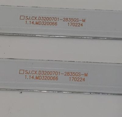 KIT DE LEDS PARA TV SELECLINE ORIGINAL 2 PIEZAS / NUMERO DE PARTE SJ.CX.D3200701-2835GS-M / 1.14.MD320066 / CX.D320S35 / 3080532D11DTZ004 / PANEL CX315DLEDM / MODELO 32S17 - Imagen 3