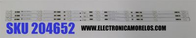 KIT DE LEDS PARA TV RCA ORIGINAL 3 PIEZAS / NUMERO DE PARTE 303HK400038E / HK40D07-ZC22AG-04E / 190624AC02 / HK400M06 / MODELO RT4038-G