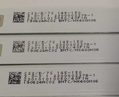 KIT DE LEDS PARA TV RCA ORIGINAL 3 PIEZAS / NUMERO DE PARTE 303HK400038E / HK40D07-ZC22AG-04E / 190624AC02 / HK400M06 / MODELO RT4038-G - Imagen 3