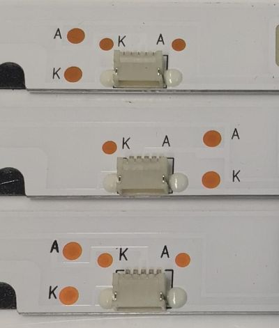 KIT DE LEDS PARA TV RCA ORIGINAL 3 PIEZAS / NUMERO DE PARTE 303HK400038E / HK40D07-ZC22AG-04E / 190624AC02 / HK400M06 / MODELO RT4038-G - Imagen 2