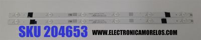 KIT DE LEDS PARA TV HISENSE ORIGINAL 2 PIEZAS / NUMERO DE PARTE 303SH320033 / SH32D06-ZC2AG-02 / JBD315N2-LB81-3-6\JK\ROH / 1197049 / PANEL JHD315N2H81-TXL2QL / MODELO 32H4E1