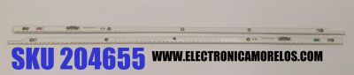 KIT DE LEDS PARA TV SAMSUNG ORIGINAL 2 PIEZAS / NUMERO DE PARTE SLED_2012SVS50 / SLED_2012SVS50_7032NNB_2D_LEFT76_REV1.0 120118 / SLED_2012SVS50_7032NNB_2D_RIGHT76_REV1.0 120118 / M430 H / PANEL LE500CGM-C1 / MODELO UN50ES6100F