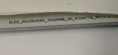 KIT DE LEDS PARA TV SAMSUNG ORIGINAL 2 PIEZAS / NUMERO DE PARTE SLED_2012SVS50 / SLED_2012SVS50_7032NNB_2D_LEFT76_REV1.0 120118 / SLED_2012SVS50_7032NNB_2D_RIGHT76_REV1.0 120118 / M430 H / PANEL LE500CGM-C1 / MODELO UN50ES6100F - Imagen 4