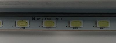 KIT DE LEDS PARA TV WESTINGHOUSE ORIGINAL 2 PIEZAS / NUMERO DE PARTE 1233 MC-4 / MM2L2 / 94V-0 / WR / WL / MODELO UW40T8LW - Imagen 2
