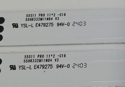 KIT DE LEDS PARA TV TCL ORIGINAL 2 PIEZAS / NUMERO DE PARTE 55HR332M11N04 V3 / 55S11 / LS2B09U4C / N0101-000272 / PANEL LVU550NDAL / MODELO 55S451 / 55F35 / 55S41BR - Imagen 4