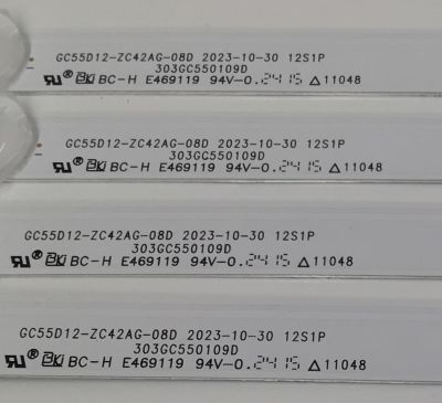KIT DE LEDS PARA TV ORIGINAL 4 PIEZAS / NUMERO DE PARTE 303GC550109D / GC55D12-ZC42AG-08D / C19/D/206 / 2300022889 / 240411AC02 / 70401-01937 / 130-135/2.9 9-3.0 / GC550M39 / MODELO 55" - Imagen 4