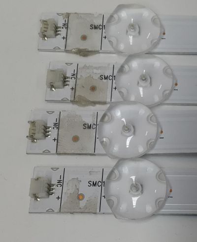 KIT DE LEDS PARA TV ORIGINAL 4 PIEZAS / NUMERO DE PARTE 303GC550109D / GC55D12-ZC42AG-08D / C19/D/206 / 2300022889 / 240411AC02 / 70401-01937 / 130-135/2.9 9-3.0 / GC550M39 / MODELO 55" - Imagen 3