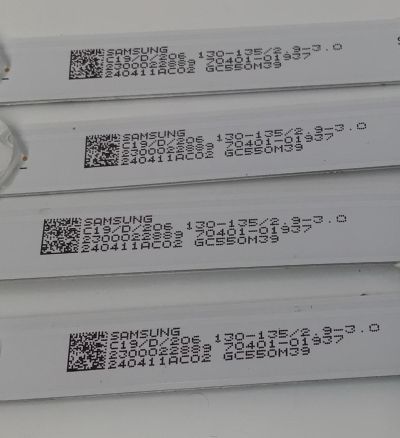 KIT DE LEDS PARA TV ORIGINAL 4 PIEZAS / NUMERO DE PARTE 303GC550109D / GC55D12-ZC42AG-08D / C19/D/206 / 2300022889 / 240411AC02 / 70401-01937 / 130-135/2.9 9-3.0 / GC550M39 / MODELO 55" - Imagen 2