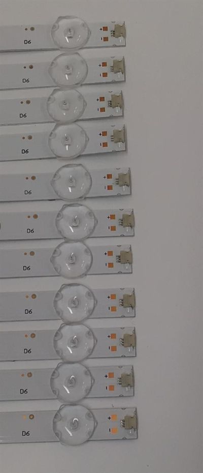 KIT DE LEDS PARA TV VIZIO ORIGINAL / INCOMPLETO SOLO 11 PIEZAS / NUMERO DE PARTE 261501016370 / 40-M65Q6-3030-0D35-12X-615.5X12-20220314 / SVB650AQ9Y / D2309060004D0 / D2308110004D0 / BOEI650WQ1 / MODELO M65Q6-L4 / KIT CONSTA ORIGINALMENTE DE 12 PIEZAS - Imagen 2