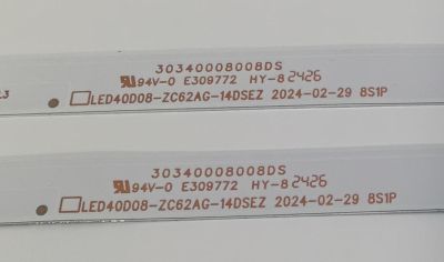 KIT DE LEDS ORIGINAL PARA TV ONN 2 PIEZAS / NUMERO DE PARTE 30340008008DS / LED40D08-ZC62AG-14DSEZ / A22/135LM/3.4V/ 240718AC08 / 40000M59S / PANEL HV400FHB-F11 / V400HJ9-PE1 (C4) / MODELO 100058007 40" / DAW40FR - Imagen 4