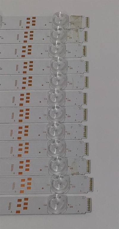 KIT DE LEDS PARA TV ONN ORIGINAL 12 PIEZAS / NUMERO DE PARTE LED65D10-ZC46AG-01 / 30365010208 / E479275 / 65000M71 / 211118BC03 / PANEL JR645R3HA7L / MODELO 100071705 - Imagen 4