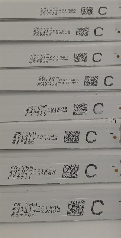 KIT DE LEDS ORIGINAL PARA TV TCL 8 PIEZAS / NUMERO DE PARTE 65TN2L2-ZX3030-8X7YH / 65TN2L2-ZX3030-8X7YH-20230916 / B0101-001546 / 240417-33NG4 / PANEL LVU650NDJL / MODELOS 65Q671G / 65S571G / 65Q77K - Imagen 3