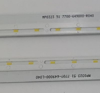 KIT DE LEDS PARA TV LG ORIGINAL 2 PIEZAS / NUMERO DE PARTE 49SM86_SM81 / 49SM86_SM81_LED_ARRAY_RIGHT_190219 / 49SM86_SM81_LED_ARRAY_LEFT_190219 / MP0323 51 / 7700-649000-L040 / PANEL LC490EQ9 / DISPLAY LC490EQ9 (SM)(A1) / MODELO 49NANO81UNA / 49NAN081UNA - Imagen 2