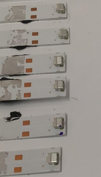 KIT DE LEDS PARA TV ONN ORIGINAL 12 PIEZAS / NUMERO DE PARTE 303GJ650044 / 303GJ650045 / GJ-65MB02-0D22-6X10-20221101-L / GJ-65MB02-0D22-6X10-20221101-R / B005P00103163A / B005P00103164A / PANEL TPT650WR-R3HA.P REV:S3LAN / MODELO 100012587 65" - Imagen 2