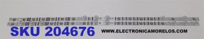 KIT DE LEDS PARA TV TCL ORIGINAL 2 PIEZAS / NUMERO DE PARTE TCL65LB20 / TCL65LB20_3030F2.4D_V1.0_20211207 / B0101-00618 / C0092 / ZMJK / 13023 / FB9 / 0 / 230724 / 02642 / TG / 230724 / 02641 / TG / PANEL LVU650NDEL / MODELO 65S450F