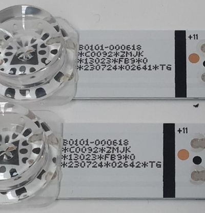KIT DE LEDS PARA TV TCL ORIGINAL 2 PIEZAS / NUMERO DE PARTE TCL65LB20 / TCL65LB20_3030F2.4D_V1.0_20211207 / B0101-00618 / C0092 / ZMJK / 13023 / FB9 / 0 / 230724 / 02642 / TG / 230724 / 02641 / TG / PANEL LVU650NDEL / MODELO 65S450F - Imagen 3