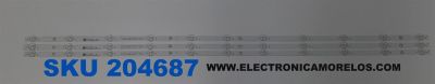 KIT DE LEDS PARA TV WESTINGHOUSE ORIGINAL 3 PIEZAS / NUMERO DE PARTE 261501016660 / 06-2-50N1-3X11-974X12-EMC-0D35-0.8T-V0-220414 / 230101030310 / YF-K0L3M03NM30 / PANEL HK500WLEDM / DISPLAY PT500GT05-2 / MODELO WR50UT4212