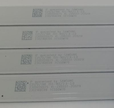 KIT DE LEDS PARA TV PHILIPS ORIGINAL 4 PIEZAS / NUMERO DE PARTE 303TC550068D / TCL55D09-ZC42AG-06D / 2300020075 / 230216BC09 / 4L-ZX055T-ZC021X / TC550M70 / PANEL T8-55D6120-LPBX002 / MODELO 55PUL6673 / 55PUL6673/F7 - Imagen 4