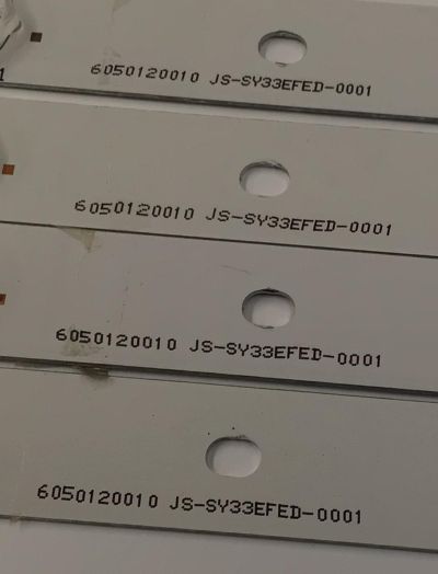 KIT DE LEDS PARA TV DIGITREX ORIGINAL 4 PIEZAS / NUMERO DE PARTE 3BL-T8104102-003B / DY-01E340369 / 6050120010 / JS-SY33EFED-0001 / PANEL HK395WLEDM-CH03H / DISPLAY V400HJ6-PE1 / MODELO DX40FKM - Imagen 2