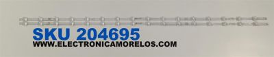 KIT DE LEDS PARA TV VIZIO ORIGINAL 2 PIEZAS / NUMERO DE PARTE 303GJ500054 / GJ-50VB32-0D35-2X16-20220819 / B005P00103874B / 210BZ16D0B33WBLC0Z / 23252 / 347800 / D01-715030B5 / MODELO V505-J09 / V505-J09 LTC6E8VZ /  V505-J01 / V505-J01 LTC6E8VZ