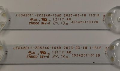 KIT DE LEDS PARA TV ONN ORIGINAL 2 PIEZAS / NUMERO DE PARTE LED42D11-ZC52AG-10AD / 30342011012D / 42000M59 / 12117 / 240512AB12 / PANEL V430DJ1-Q01 REV.D2 / MODELO 100012584 43 PULGADAS - Imagen 2
