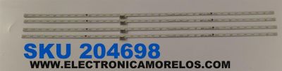 KIT DE LEDS PARA TV SONY ORIGINAL 4 PIEZAS / NUMERO DE PARTE STA750A16 / STA750A16_4014_36LED_REV03_161122 / PANEL S750QF58 V7 / S750QF58 V8 / MODELO XBR-75X800H / XBR75X800H / XBR-75X850E / XBR75X850E