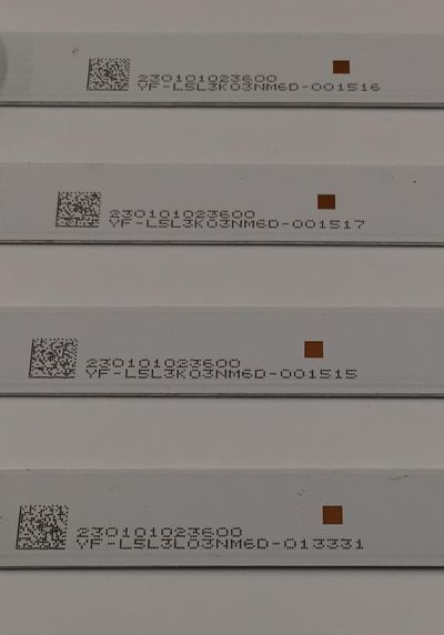 KIT DE LEDS PARA TV WESTINGHOUSE ORIGINAL / INCOMPLETO SOLO 7 PIEZAS / NUMERO DE PARTE 261501011520 / 06-65N1-3030-0D35-4X14-200724-A / 230101023600 / YF-LSL3L03NM6D / PANEL HK650WLEDM-SH8FH / MODELO WR65UX4210 / KIT CONSTA ORIGINALMENTE DE 8 PIEZAS - Imagen 3