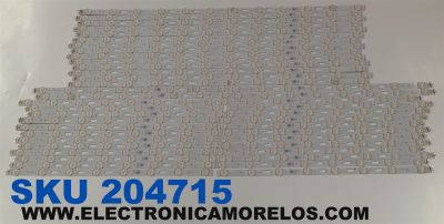 KIT DE LEDS PARA TV SAMSUNG ORIGINAL 42 PIEZAS / NUMERO DE PARTE BN96-56361A / BN96-56362A / Q80C-75LR-8EA-R00 / Q80LR / Q80C-75M-12EA-R00 / Q80M / 56361A / 56362A / QHB2 / 75C / 75N / D73EE / MODELO QN75Q80CAFXZA / QN75Q80CDFXZA