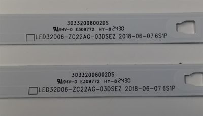 KIT DE LEDS ORIGINAL PARA TV ONN 2 PIEZAS / NUMERO DE PARTE 30332006002DS / LED32D06-ZC22AG-03DSEZ / 240817BC02 / 32000M16H / PANEL T320XVN02.H / DISPLAY T320XVN02.H / MODELO 100012589 32" - Imagen 2