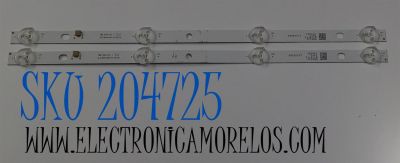 KIT DE LEDS PARA TV ORIGINAL 2 PIEZAS  / NUMERO DE PARTE JL.D18541235-111AS-M / A8F432 / D170113 / T407 / 21005545 / MODELO 19"