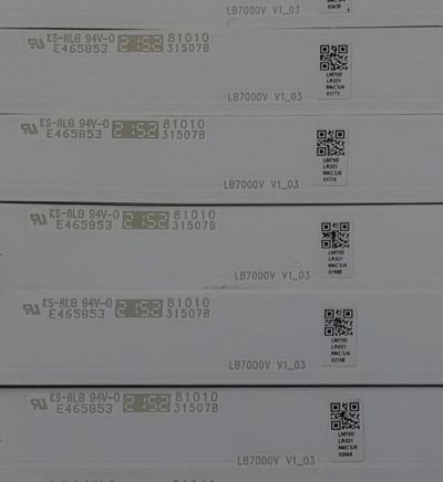 KIT DE LEDS PARA TV VIZIO ORIGINAL 16 PIEZAS / NUMERO DE PARTE LB7000V / LB7000V V1_03 / LB7000V V0_04 / 81010 / 31507B/31506C / LM70D / MAC3J6/MA83J6 / LR021/LL021 / MODELO M70Q6M-K03  - Imagen 5