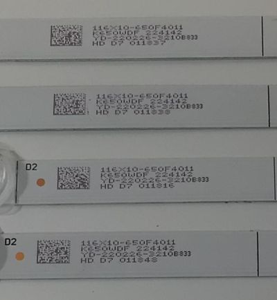 KIT DE LEDS PARA TV SHARP ORIGINAL 10 PIEZAS / NUMERO DE PARTE 4708-K65WDF / 4708-K65WDF-A4113N31 / 4708-K65WDF-A4113N21 / K650WDF A4 / 471R1P79 /YD-220226-3210B833 / 116X10-650F4011 / MH-H-11-10 / PANEL K650WDF / DISPLAY JR645R3HA3L / MODELO 4T-C65DL7UR - Imagen 5