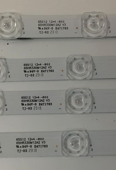 KIT DE LEDS PARA TV TCL ORIGINAL 4 PIEZAS / NUMERO DE PARTE 65HR330M12A2 / 65HR330M12A2 V3 / 65S12 / 02V9F/LK/B1OU1C / 02V9F/LK/B10U1C / B0101-001002 / PANEL LVU650NDEL / DISPLAY ST6451D06-3 VER.2.1 / MODELO 65S470G - Imagen 3