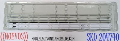 KIT DE LEDS ORIGINAL NUEVOS PARA TV XIAOMI 4 PIEZAS / NUMERO DE PARTE 55HR332M11A1 V0 / 55D6100M / 4C-LB550T-HR24C / 55D6100M 11*4 / 55HR332M11A1 / LJ2A10R2C / 231225 / MODELO L55M8-A2LA