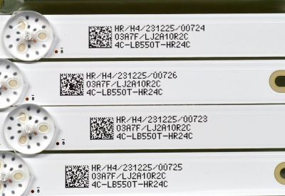 KIT DE LEDS ORIGINAL NUEVOS PARA TV XIAOMI 4 PIEZAS / NUMERO DE PARTE 55HR332M11A1 V0 / 55D6100M / 4C-LB550T-HR24C / 55D6100M 11*4 / 55HR332M11A1 / LJ2A10R2C / 231225 / MODELO L55M8-A2LA - Imagen 3