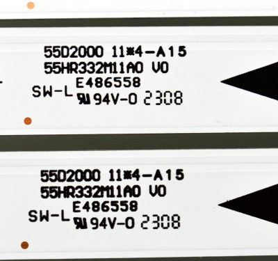 KIT DE LEDS ORIGINAL NUEVOS PARA TV LG 4 PIEZAS / NUMERO DE PARTE 55HR332M11A0 V0 / 55D2000 / 4C-LB550T-HR12C / 55D2000 11*4 / LL7RB2R1C / 55HR332M11A0 / E493481 / PANEL LVU550LGDX / NC650TQG-ABKH1 / MODELOS 55UP7000PUA / 55UP7000PUA.CWMYLH - Imagen 4
