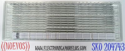 KIT DE LEDS ORIGINAL NUEVOS PARA TV PHILIPS 4 PIEZAS / NUMERO DE PARTE TCL55D14-ZC42AG-10D / 303TC550071D / 4L-ZX055T-ZC018C / TC550MA7 / 2300022690 / E469119 / MODELO 55PUL7973 / 55PUL7973/F6 / 55CF630