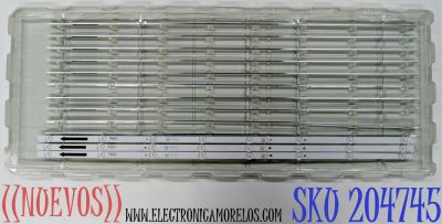 KIT DE LEDS ORIGINAL NUEVOS PARA TV HKPRO 3 PIEZAS / NUMERO DE PARTE 43HR332M08AC V1 / 4C-LB430T-HRFC / 43D2000 / 43D2000 8*3 / 43HR332M08AC / PANEL LVF430HKDX / DISPLAY PT430CT03-14 / MODELO HKP43R01