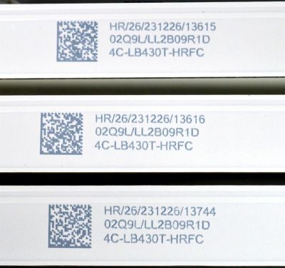 KIT DE LEDS ORIGINAL NUEVOS PARA TV HKPRO 3 PIEZAS / NUMERO DE PARTE 43HR332M08AC V1 / 4C-LB430T-HRFC / 43D2000 / 43D2000 8*3 / 43HR332M08AC / PANEL LVF430HKDX / DISPLAY PT430CT03-14 / MODELO HKP43R01 - Imagen 3