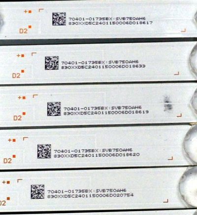 KIT DE LEDS ORIGINAL PARA TV VIZIO 16 PIEZAS / NUMERO DE PARTE 261501019332 / 40-M75QX-SMC-OD22-16X10-842.5X15-2S5P-0.8-230315 / 70401-01735BX / SVB750AH6 / 830XXD5C2401150006D0 / PANEL BOEI750WQ1 / DISPLAY HV750QUB-E92 REV 2.0 / MODELO VQP75C-84 LBSFS2HA - Imagen 2