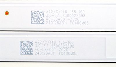 KIT DE LEDS ORIGINAL NUEVOS PARA TV HKPRO 2 PIEZAS / NUMERO DE PARTE TCL40D08-ZC62AG-08D / 303TC400038D / 4C-LB400T-ZC2C / TC400M05 / PANEL LVF400CMDX / DISPLAY V400HJ9-PE1 REV.C4 / MODELOS HKP40SM11 / ATV-40HDR - Imagen 4