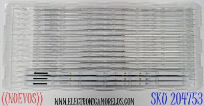 KIT DE LEDS ORIGINAL NUEVOS PARA TV HKPRO 3 PIEZAS / NUMERO DE PARTE CRH-AT43D2000303007039C4REV1.1 / 4C-LB430T-XREC / AT43D2000 / E479275 / 265957 / MODELOS HKP43SM9 / LD43FS-C50